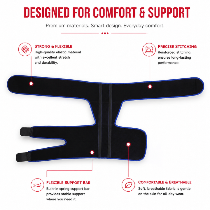 Premium Hip Support Brace Adjustable Hip Stabilizer Breathable Liner Leg Support Strap for Sports Work Daily Use Left Right Adjustable Fit
