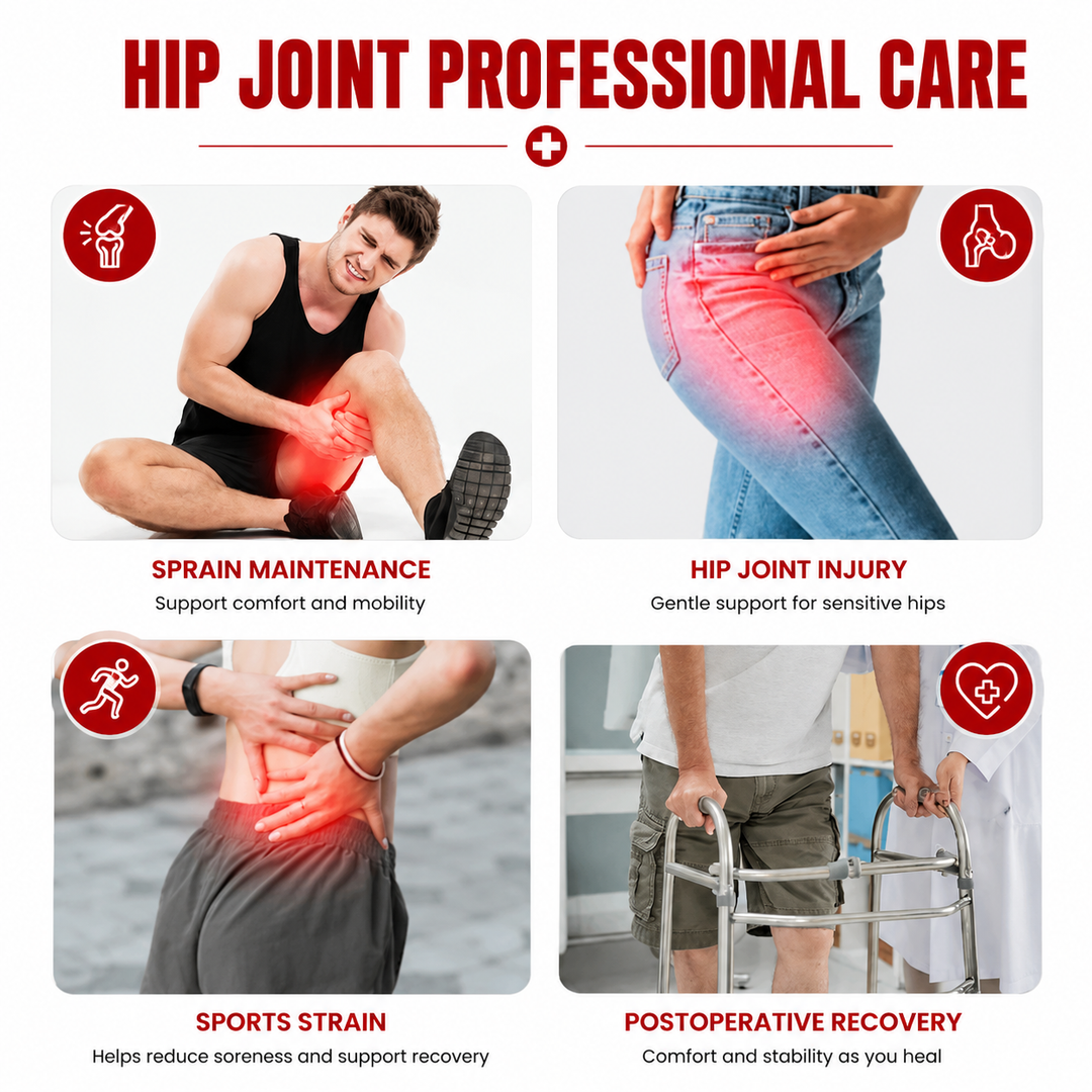 Premium Hip Support Brace Adjustable Hip Stabilizer Breathable Liner Leg Support Strap for Sports Work Daily Use Left Right Adjustable Fit