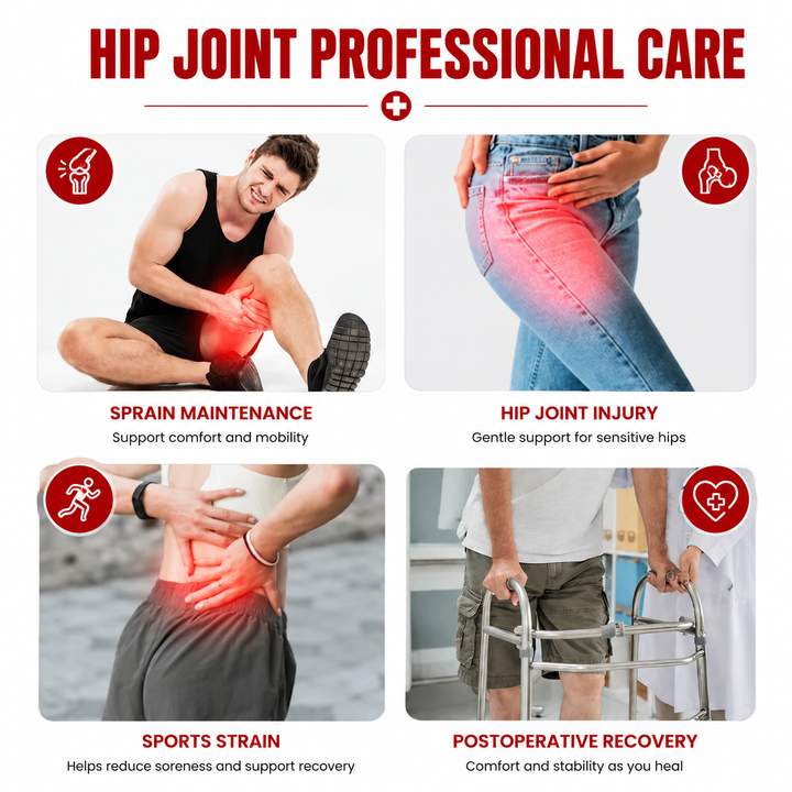 Premium Hip Support Brace Adjustable Hip Stabilizer Breathable Liner Leg Support Strap for Sports Work Daily Use Left Right Adjustable Fit