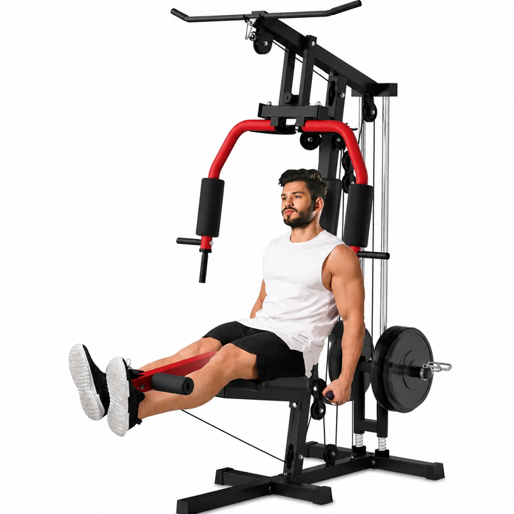 Premium Home Gym Machine Full Body Strength Training Equipment Chest Press LAT Pulldown Leg Extension Cable System Multifunction Workout Station