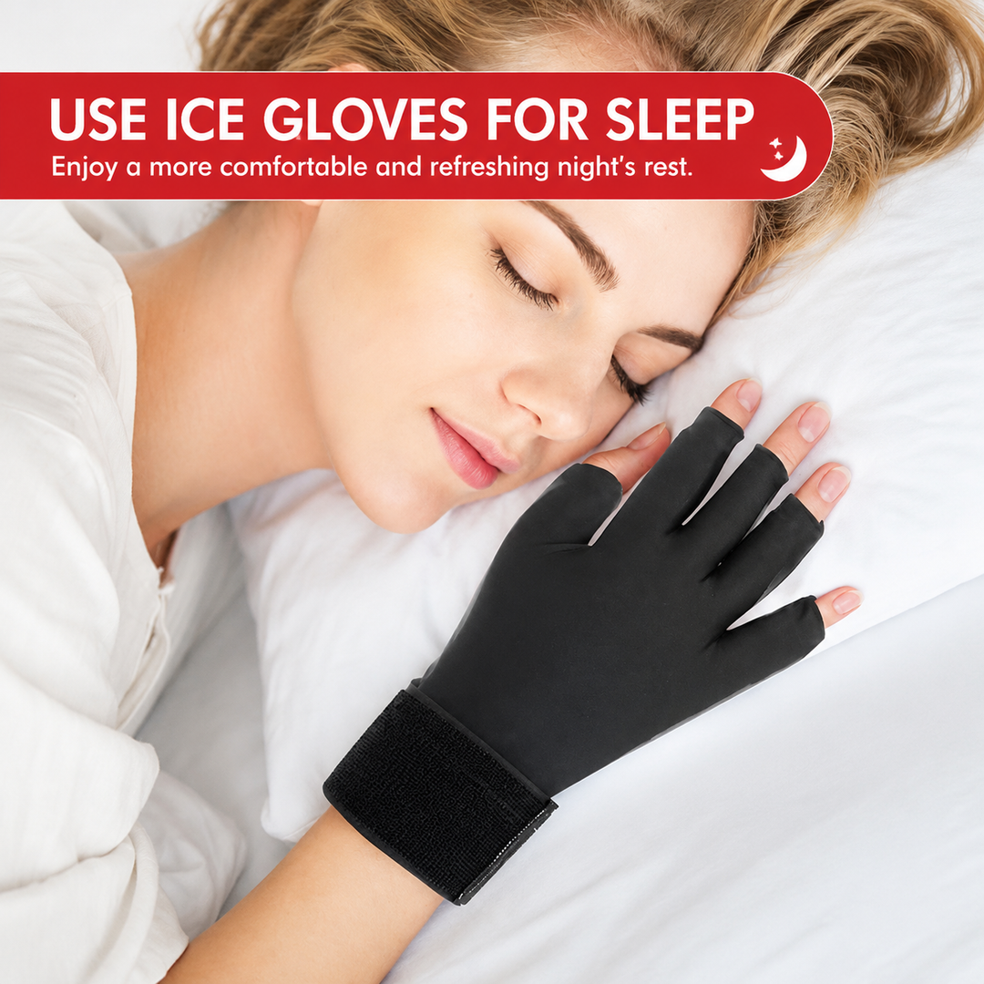 Premium Hot &amp; Cold Therapy Gloves Reusable Gel Hand Wrist Compression Gloves Arthritis Relief Carpal Tunnel Tendon Support Adjustable Open Finger Design