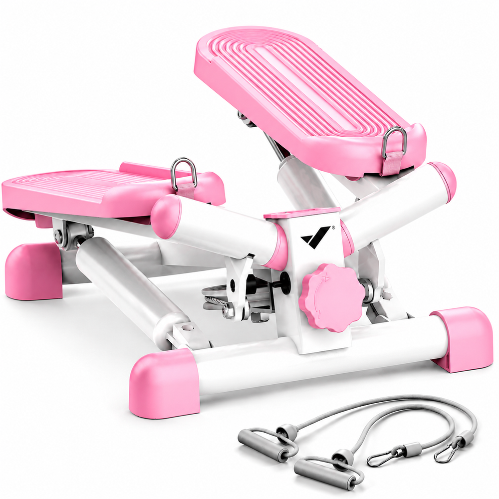 Premium Hydraulic Mini Twist Stepper Compact Stair Stepper with LCD Display Quiet Resistance Home Fitness Machine Legs Glutes Core Workout Portable Cardio Trainer
