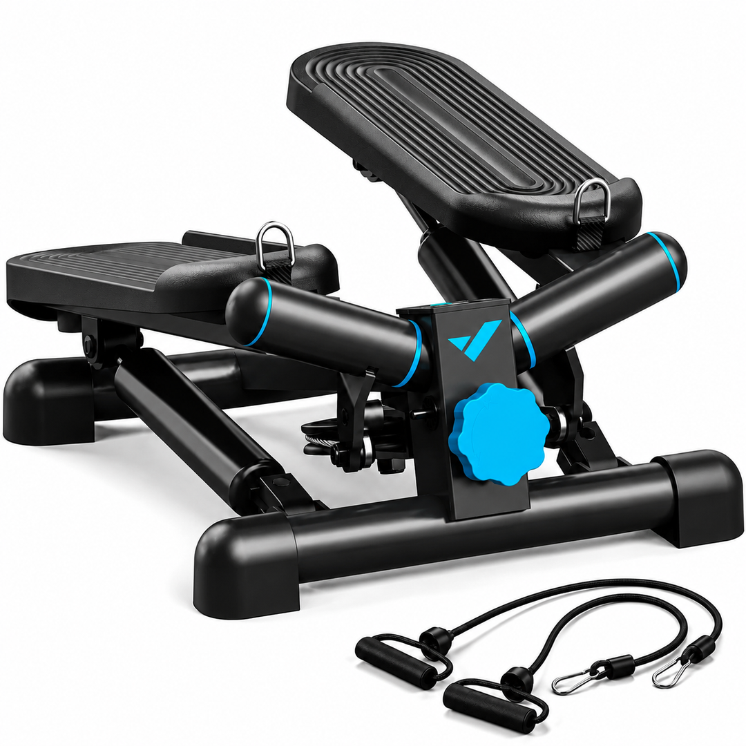 Premium Hydraulic Mini Twist Stepper Compact Stair Stepper with LCD Display Quiet Resistance Home Fitness Machine Legs Glutes Core Workout Portable Cardio Trainer