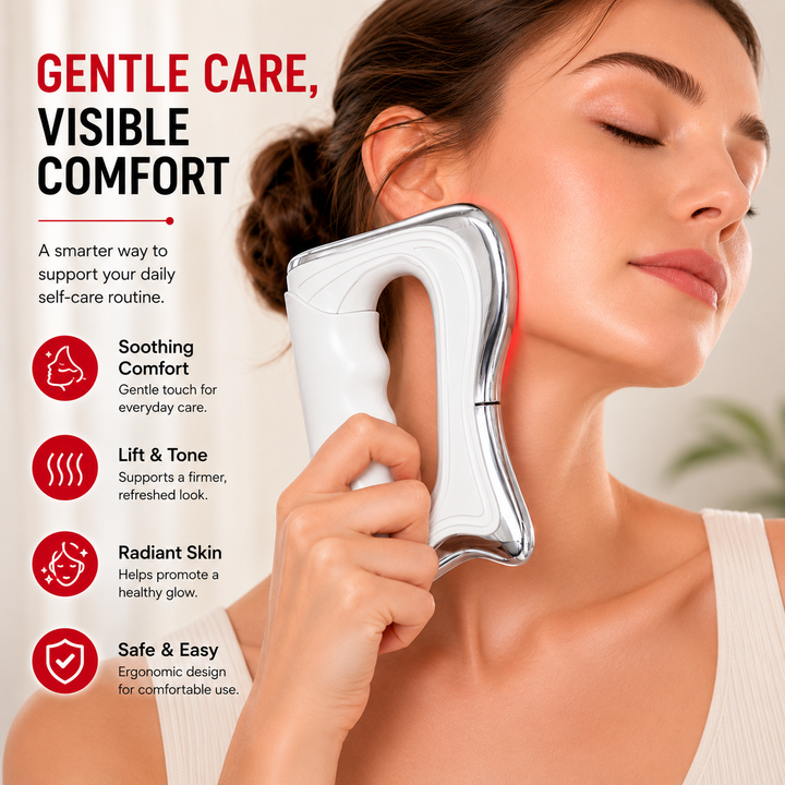 Premium Hyperblade Fascia Massager Microcurrent Vibration Therapy Deep Tissue Muscle Recovery Pain Relief Circulation Booster Portable Rechargeable Device Home Use