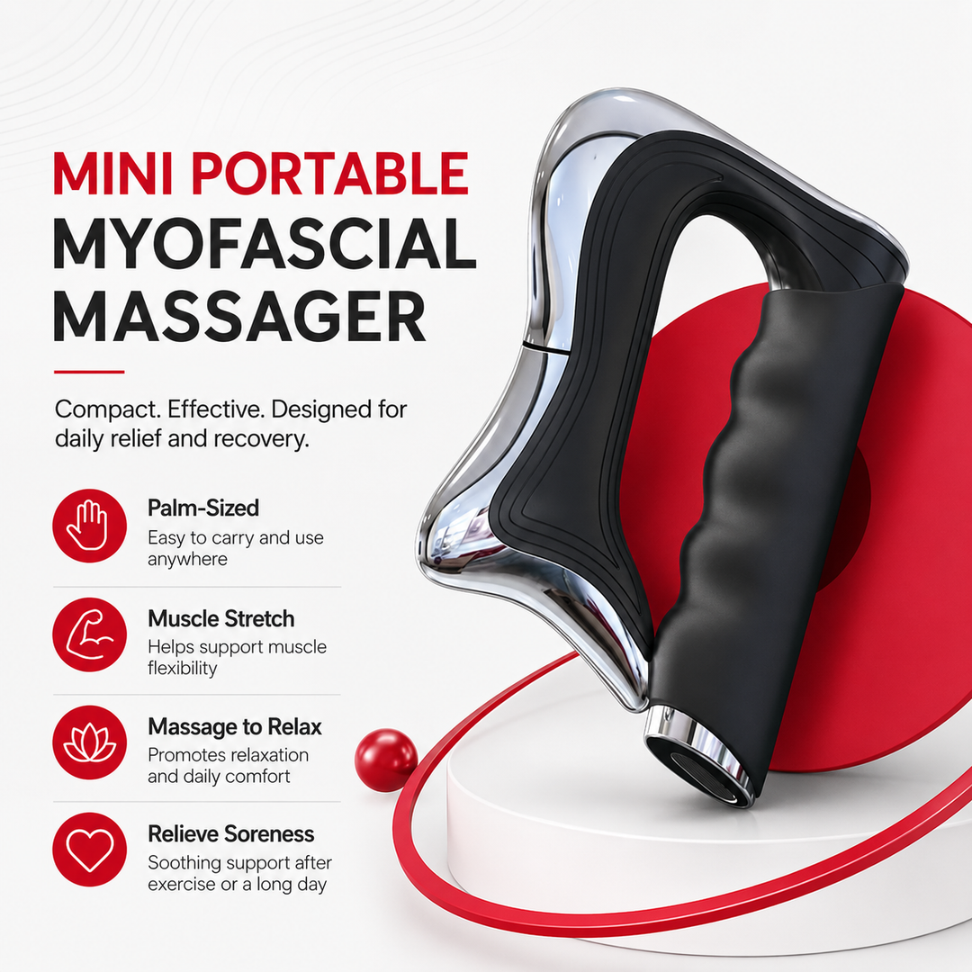 Premium Hyperblade Fascia Massager Microcurrent Vibration Therapy Deep Tissue Muscle Recovery Pain Relief Circulation Booster Portable Rechargeable Device Home Use