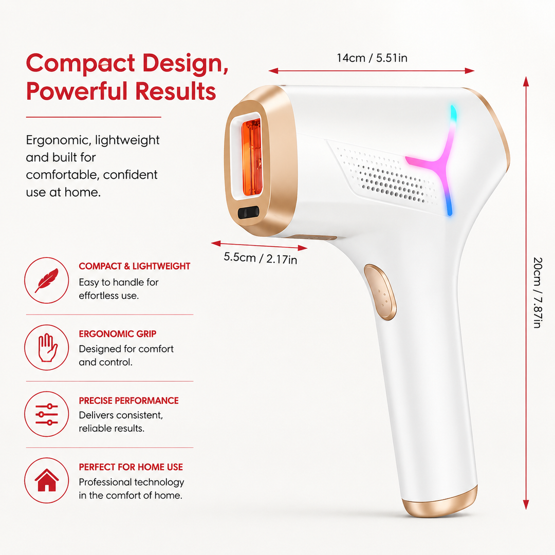 Premium IPL Hair Removal Device 999,999 Flashes 9 Energy Levels Auto &amp; Manual Modes At Home Laser Hair Removal Device for Legs Arms Face Bikini Line