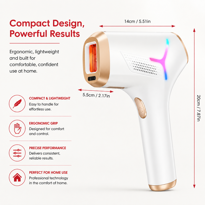 Premium IPL Hair Removal Device 999,999 Flashes 9 Energy Levels Auto &amp; Manual Modes At Home Laser Hair Removal Device for Legs Arms Face Bikini Line
