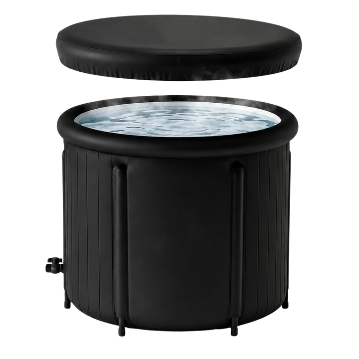 Premium Ice Bath Tub Portable Cold Plunge Tub 84 Gallon Inflatable Recovery Bath Lid Drain Outdoor Home Muscle Recovery Wellness Therapy Spa Fitness Use