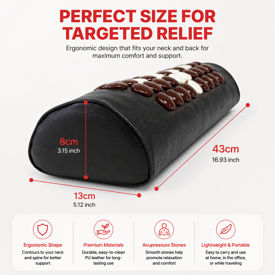 Premium Infrared Neck Heating Pad Jade Tourmaline Heated Neck Pillow Adjustable Heat Neck Pain Stiffness Relief Electric Neck Warm Therapy Device