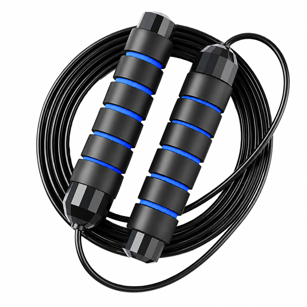 Premium Jump Rope Adjustable Speed Cable 3M Ball Bearing Tangle Free Steel Wire PVC Fitness Skipping Rope Cardio Boxing Cross Training Home Gym Workout Rope