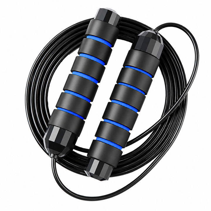 Premium Jump Rope Adjustable Speed Cable 3M Ball Bearing Tangle Free Steel Wire PVC Fitness Skipping Rope Cardio Boxing Cross Training Home Gym Workout Rope