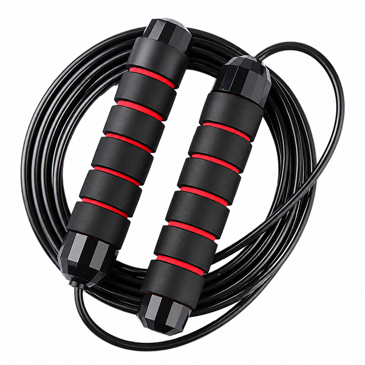 Premium Jump Rope Adjustable Speed Cable 3M Ball Bearing Tangle Free Steel Wire PVC Fitness Skipping Rope Cardio Boxing Cross Training Home Gym Workout Rope