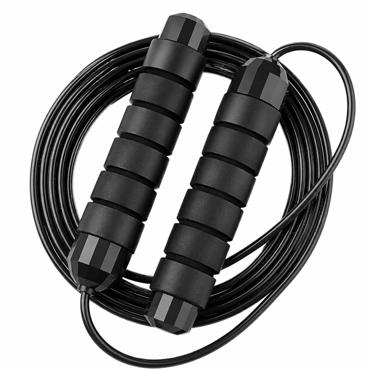 Premium Jump Rope Adjustable Speed Cable 3M Ball Bearing Tangle Free Steel Wire PVC Fitness Skipping Rope Cardio Boxing Cross Training Home Gym Workout Rope