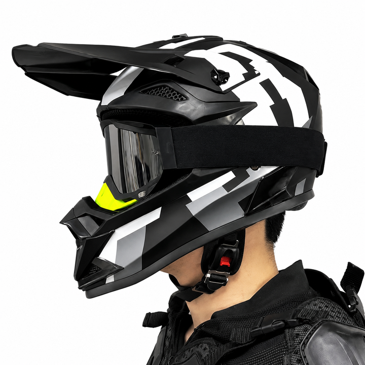 Premium Kids Off-Road Full Face Helmet Motocross ATV Mountain Bike Safety Helmet Lightweight ABS Protective Gear Unisex Toddler 1–2 Years Free Gift