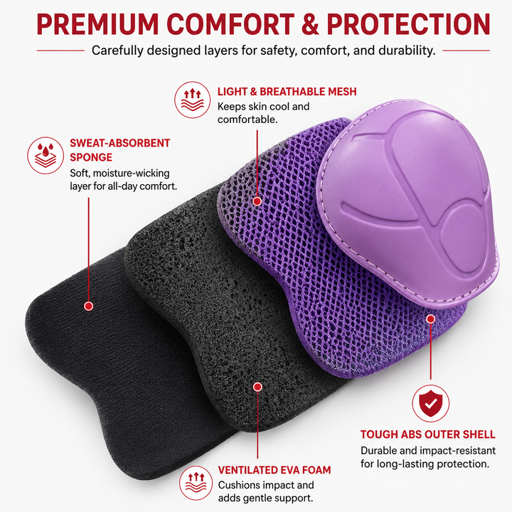 Premium Kids Protective Gear Set Knee Elbow Wrist Guards 6 Piece Safety Pads Adjustable Skating Cycling Skateboard Protection Set Ages 3–7 Boys Girls