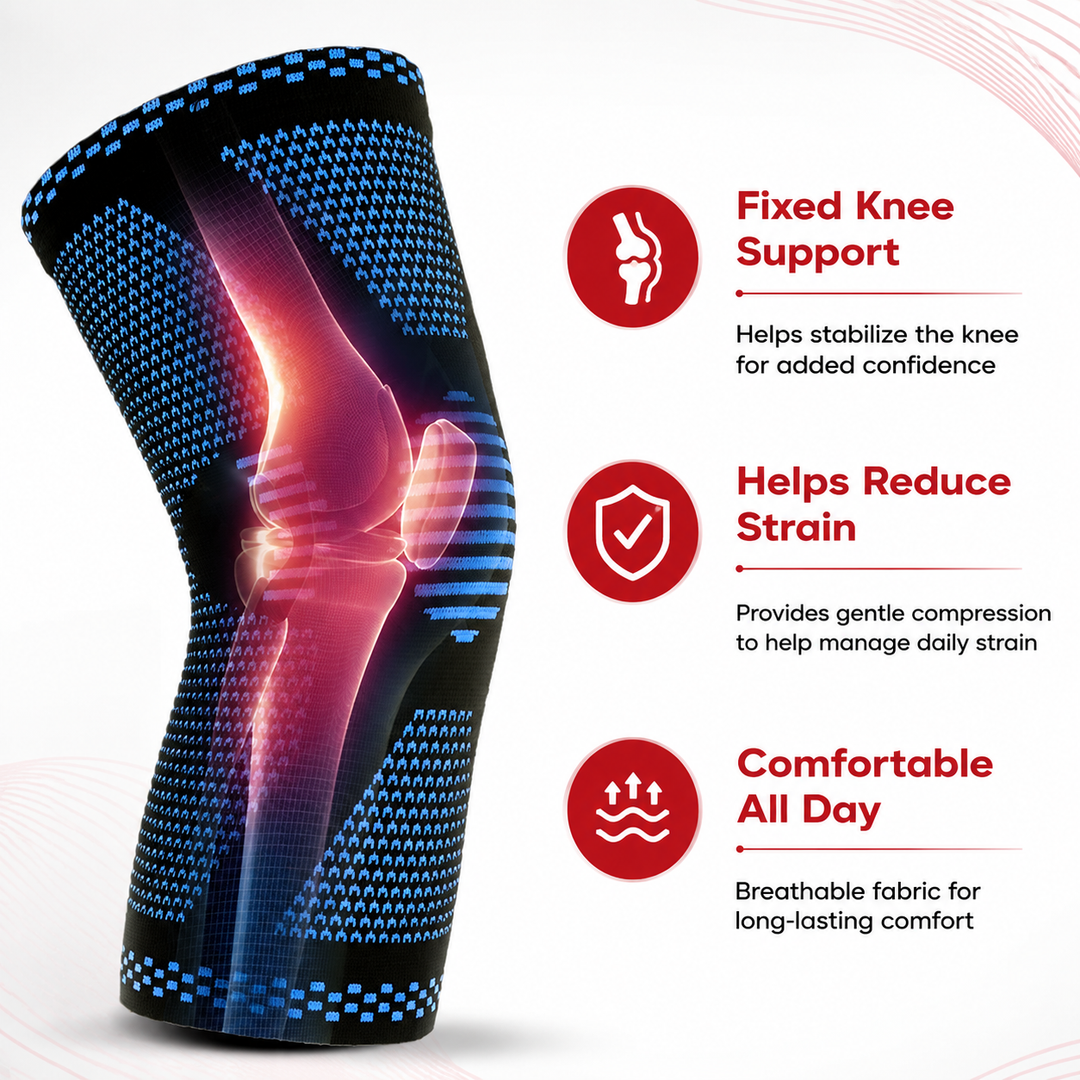 Premium Knee Brace Hinged Support Adjustable Knee Stabilizer Dual Side Hinges Breathable Knee Support for Gym Running Work Daily Use 6 Sizes