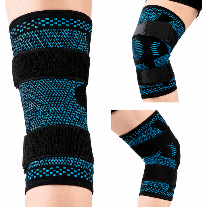 Premium Knee Brace Hinged Support Adjustable Knee Stabilizer Dual Side Hinges Breathable Knee Support for Gym Running Work Daily Use 6 Sizes