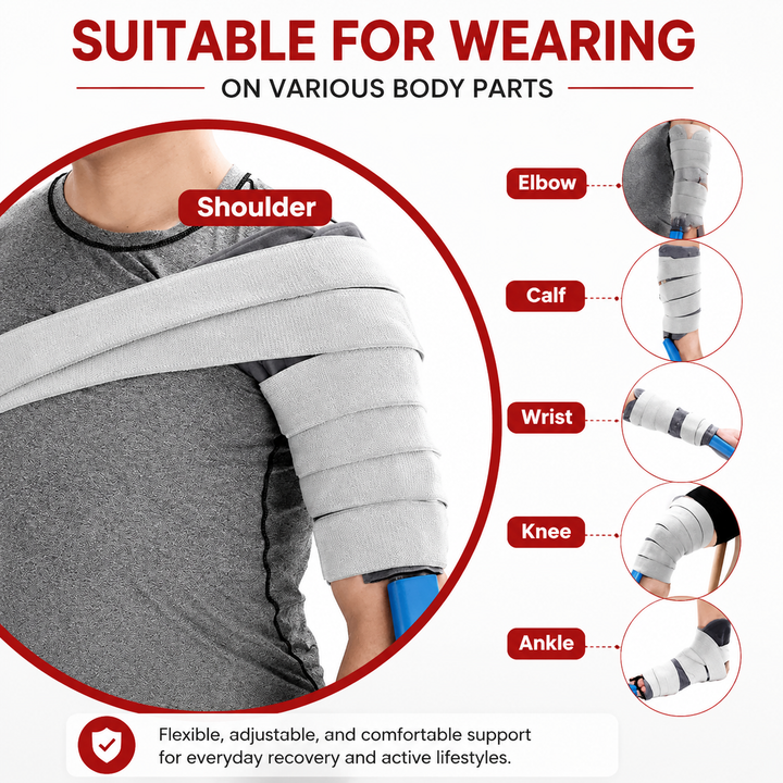 Premium Knee Cold Therapy Machine Ice Circulation Compression Cryotherapy System with Multi Area Cooling Cuff 9 Quart Reservoir Portable Recovery Therapy Device