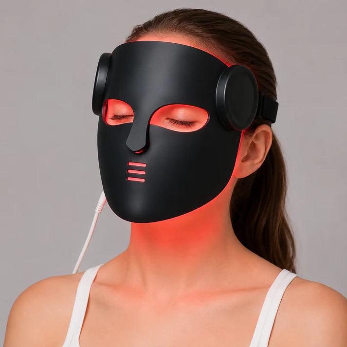 Premium LED Face Mask with Neck Light Therapy Red Light Therapy Mask for Wrinkles Acne Skin Brightening Face Neck Care Home Skincare Device
