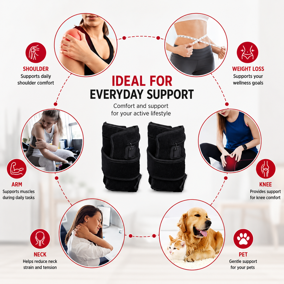 Premium LED Light Belt 660nm 850nm Wearable Heating Pad 360 LEDs Infrared Therapy Wrap Adjustable Timer 38W Muscle Recovery Home Gym Wellness Device