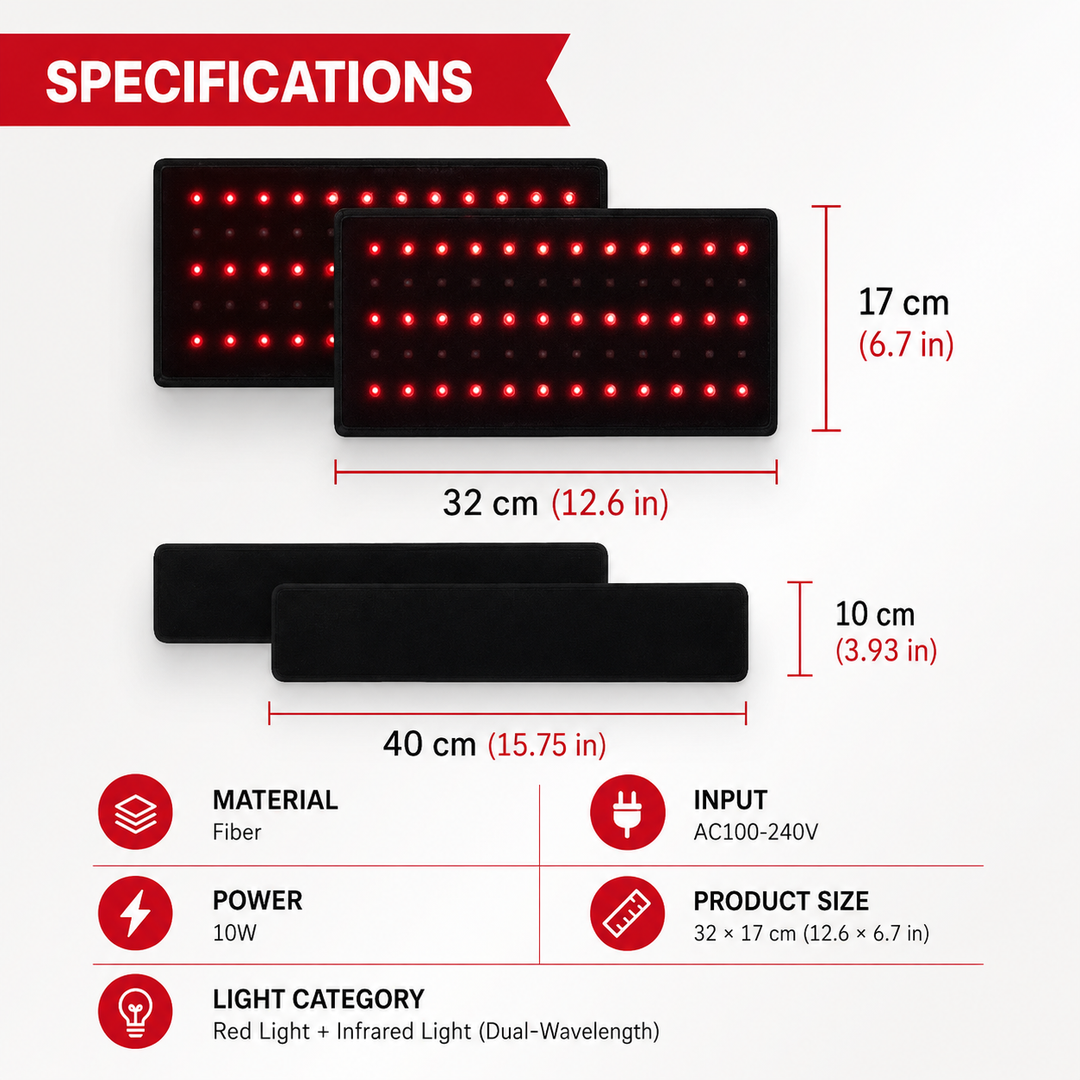 Premium LED Light Belt 660nm 850nm Wearable Heating Pad 360 LEDs Infrared Therapy Wrap Adjustable Timer 38W Muscle Recovery Home Gym Wellness Device