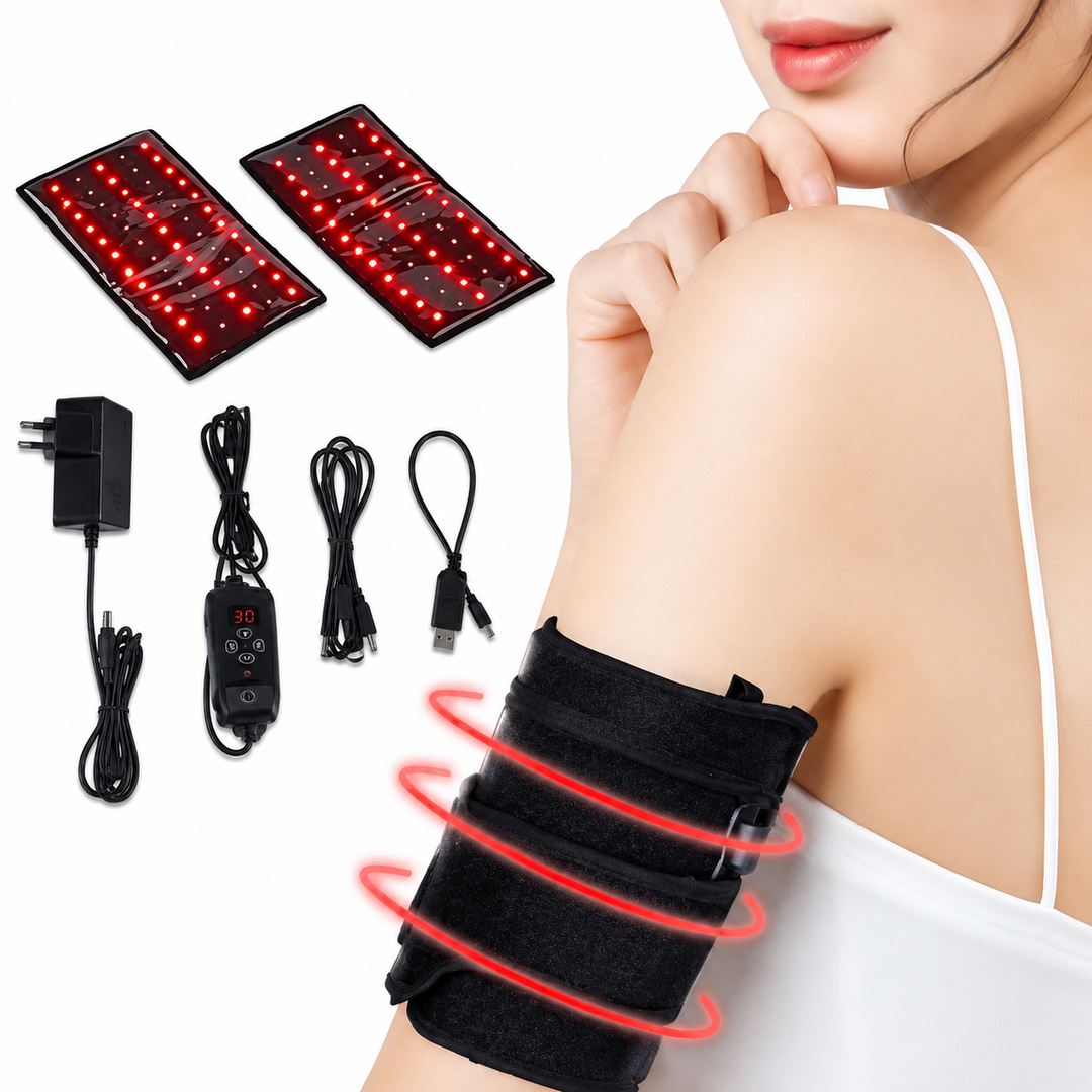 Premium LED Light Belt 660nm 850nm Wearable Heating Pad 360 LEDs Infrared Therapy Wrap Adjustable Timer 38W Muscle Recovery Home Gym Wellness Device