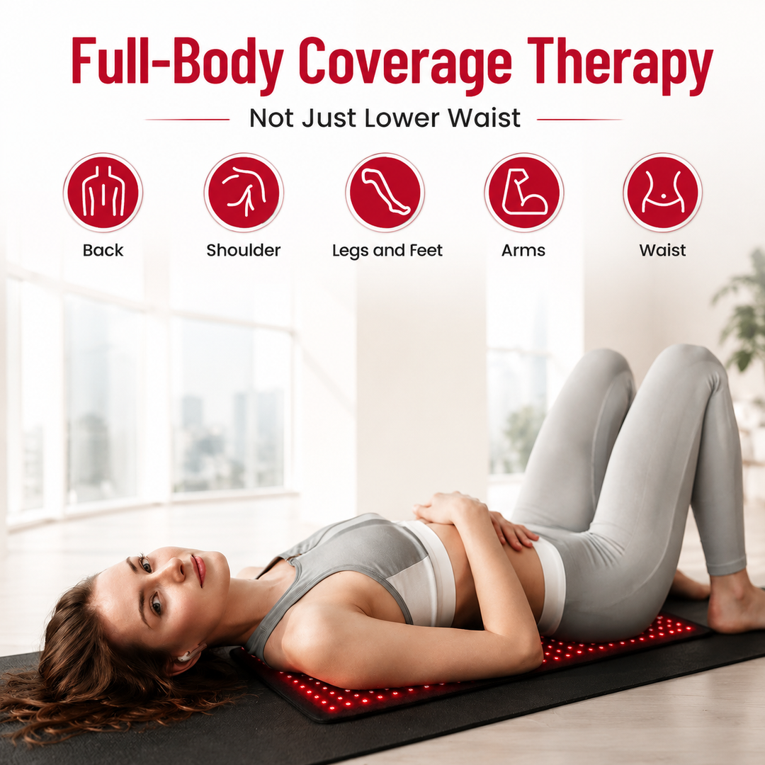 Premium LED Light Therapy Belt 660nm 850nm Wearable Heating Pad 360 LEDs Infrared Wrap Adjustable Timer 38W Muscle Recovery Home Gym Wellness Device