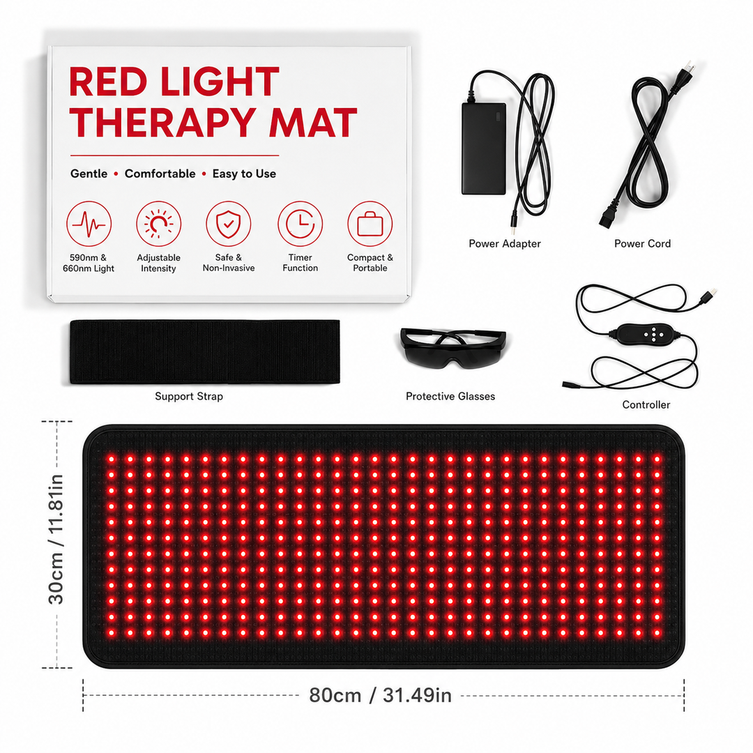 Premium LED Light Therapy Belt 660nm 850nm Wearable Heating Pad 360 LEDs Infrared Wrap Adjustable Timer 38W Muscle Recovery Home Gym Wellness Device