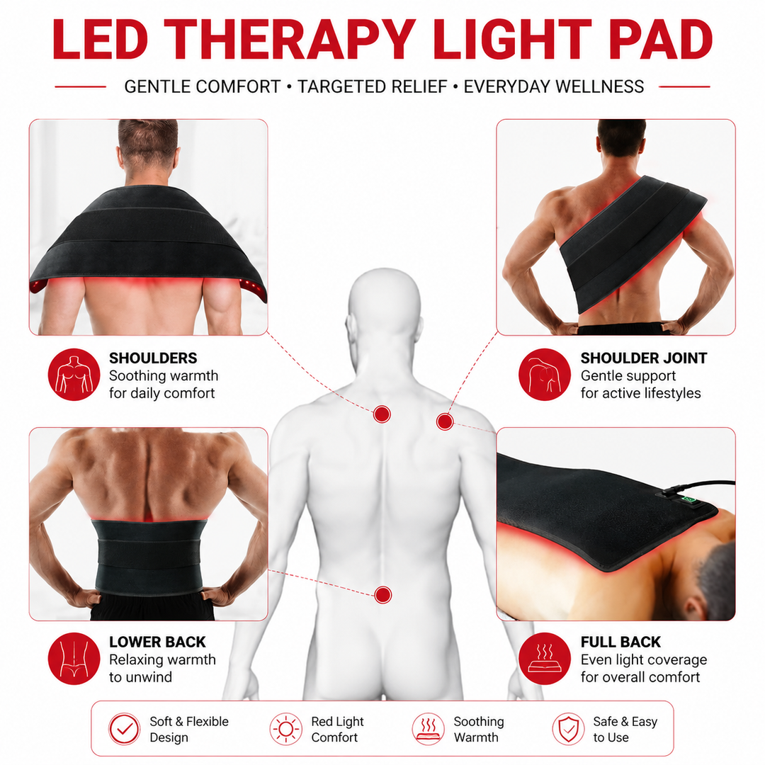Premium LED Light Therapy Belt 660nm 850nm Wearable Heating Pad 360 LEDs Infrared Wrap Adjustable Timer 38W Muscle Recovery Home Gym Wellness Device
