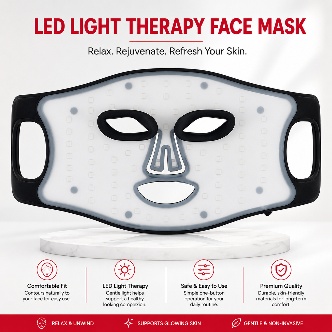 Premium LED Light Therapy Face Mask Red Blue Near Infrared Skin Care Mask 72 LED Wrinkles Acne Treatment Skin Rejuvenation Glow Therapy Device