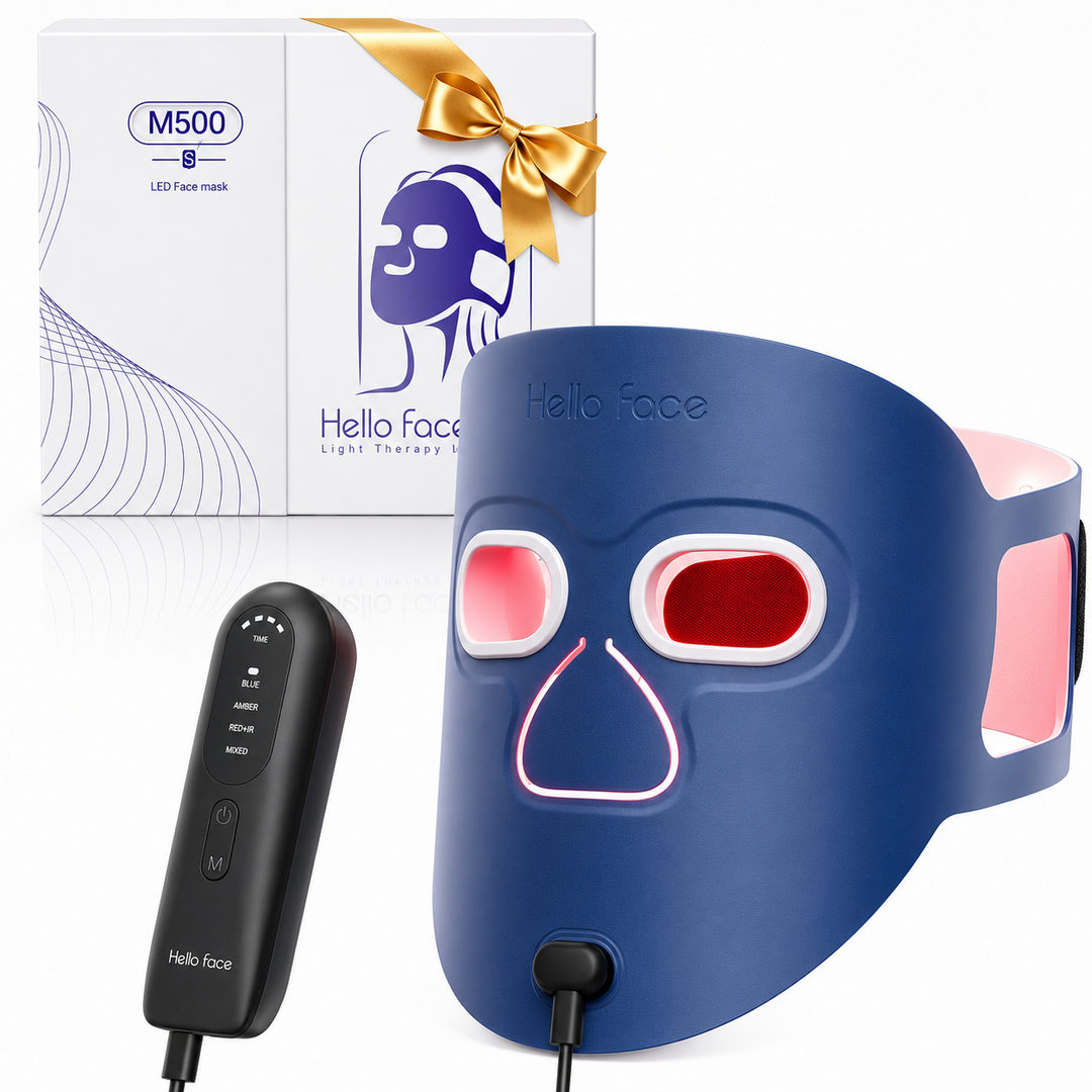 Premium LED Light Therapy Face Mask Wireless Red Blue Near Infrared Skin Care Mask 4 Modes Wrinkles Acne Anti Aging Skin Rejuvenation Home Use