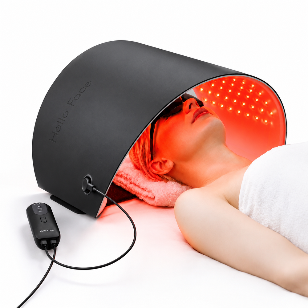 Premium LED Light Therapy Mask 720-Chip Red Blue Near Infrared Face & Body Skin Care Device 4 Modes Adjustable Power Levels Timer Home Use Skin Rejuv