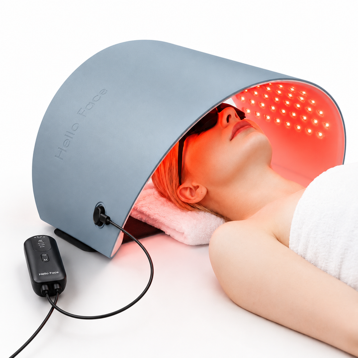 Premium LED Light Therapy Mask 720-Chip Red Blue Near Infrared Face &amp; Body Skin Care Device 4 Modes Adjustable Power Levels Timer Home Use Skin Rejuv