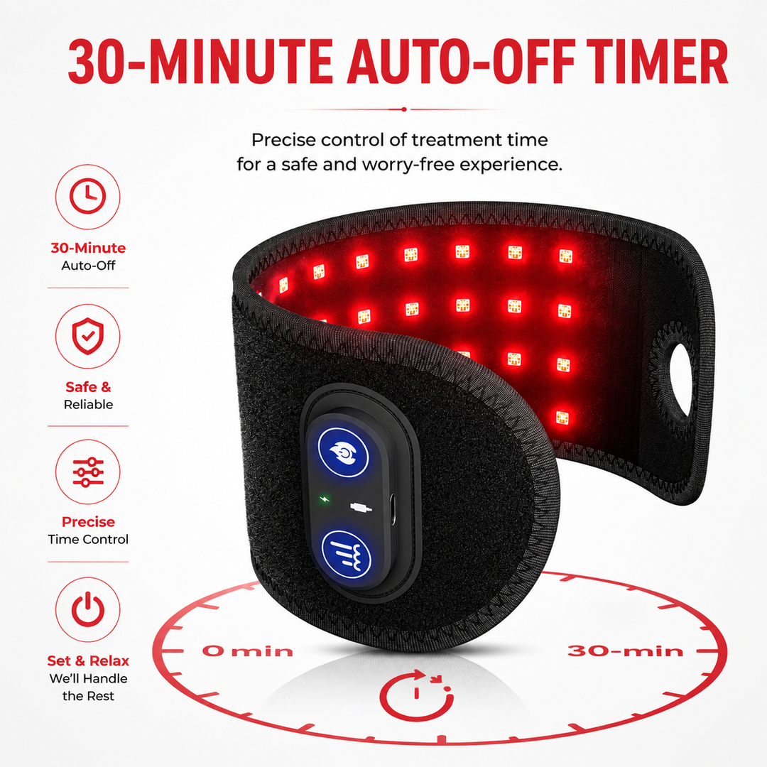 Premium LED Light Therapy Pad 660nm 850nm Red Light Device 120 LEDs 16W Portable Infrared Therapy Pad Adjustable Straps Timer for Face Body Home Use