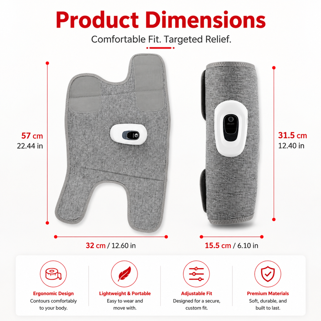 Premium Leg Massager Air Compression Calf Arm Massager Wireless Rechargeable Adjustable Intensity Portable Wrap for Home Office Travel Daily Use