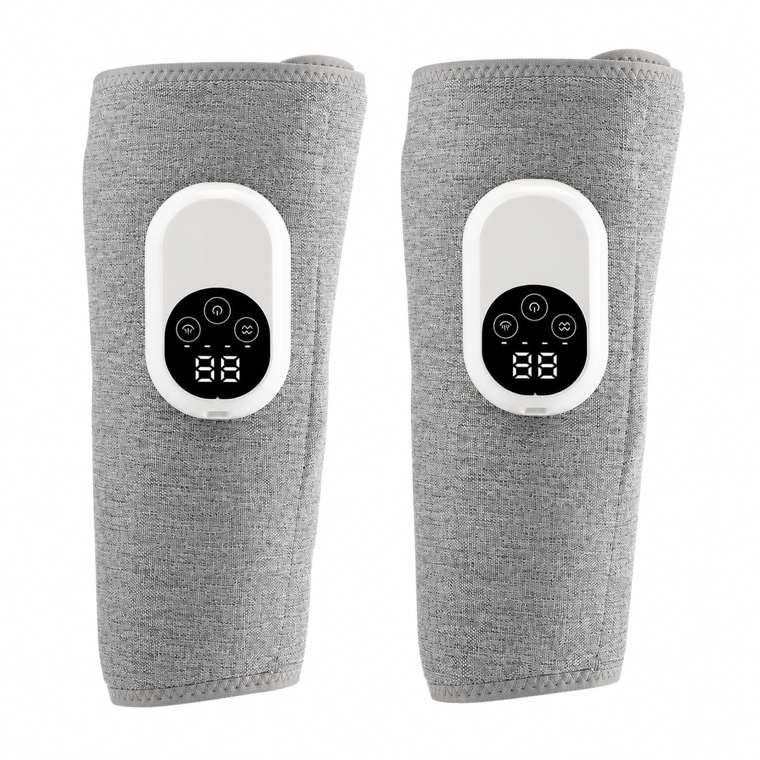 Premium Leg Massager Air Compression Calf Arm Massager Wireless Rechargeable Adjustable Intensity Portable Wrap for Home Office Travel Daily Use