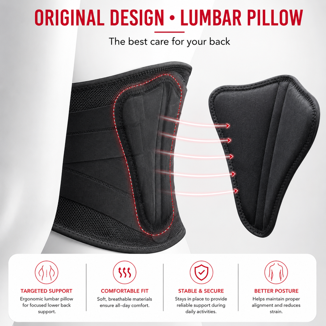 Premium Lower Back Brace Lumbar Support Belt Adjustable Compression Breathable Back Support for Gym Work Lifting Travel Daily Use Comfort Fit