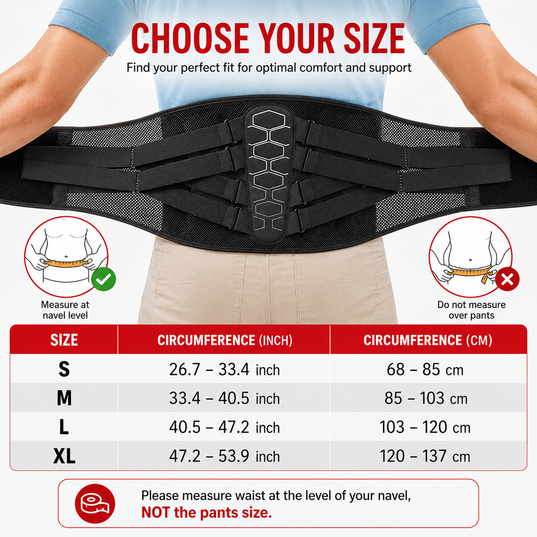Premium Lower Back Brace Lumbar Support Belt Adjustable Compression Breathable Back Support for Gym Work Lifting Travel Daily Use Comfort Fit