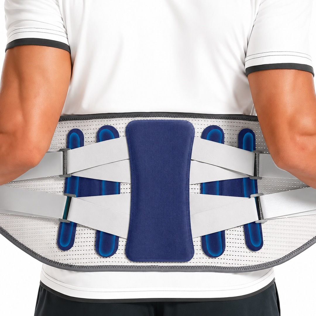 Premium Lower Back Brace Lumbar Support Belt Adjustable Ergonomic Compression Sciatica Pain Relief Posture Support Belt for Men Women Sports &amp; Daily Use
