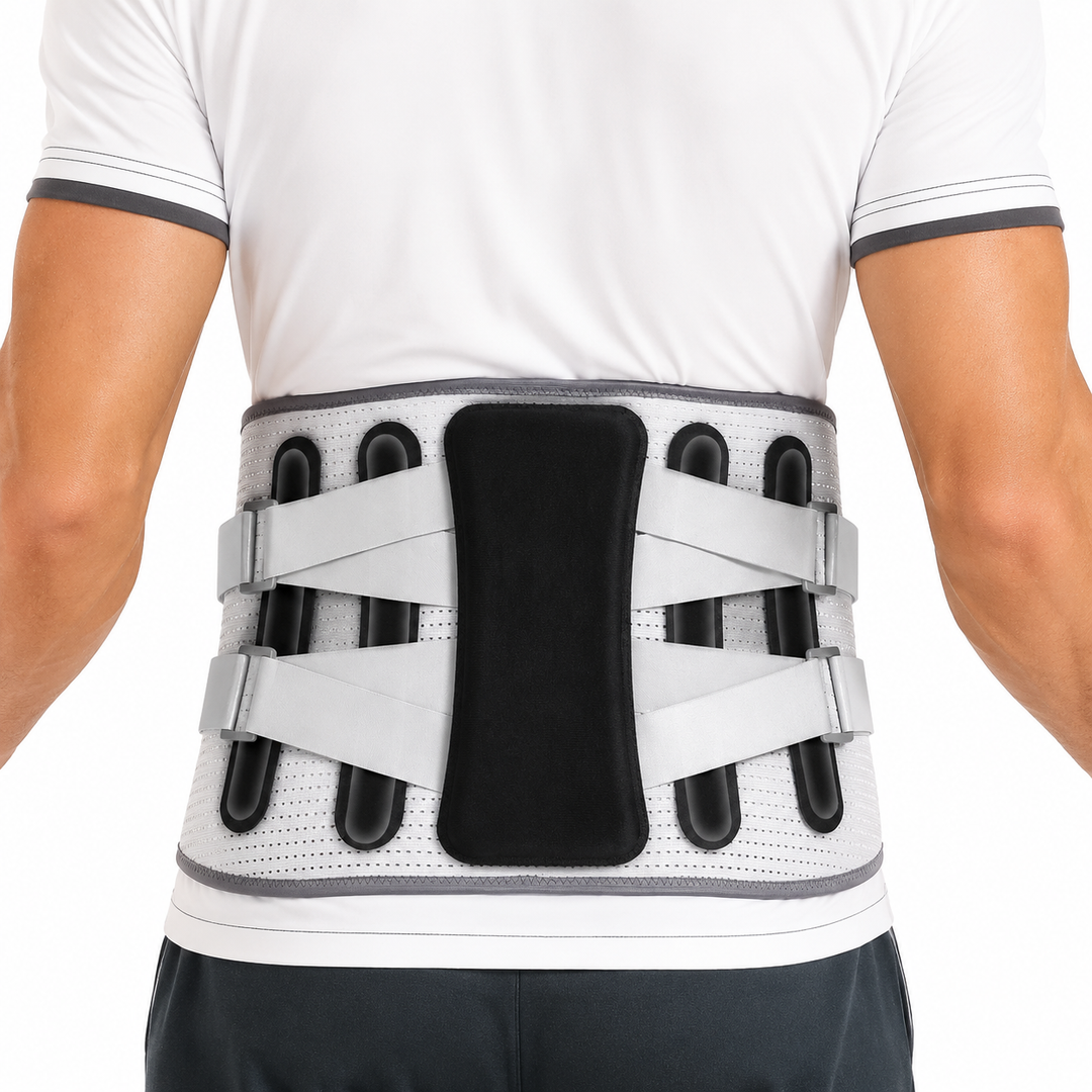 Premium Lower Back Brace Lumbar Support Belt Adjustable Ergonomic Compression Sciatica Pain Relief Posture Support Belt for Men Women Sports &amp; Daily Use