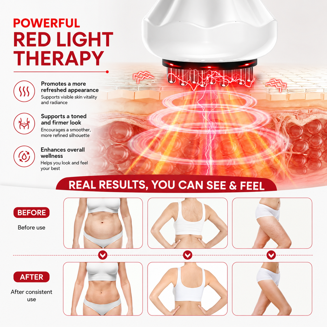 Premium Lymphatic Drainage Massager with Heat Body Massage Device Vibration Therapy 3 Modes 9 Intensity Levels Rechargeable Handheld Relaxation Massage Tool for Daily Use