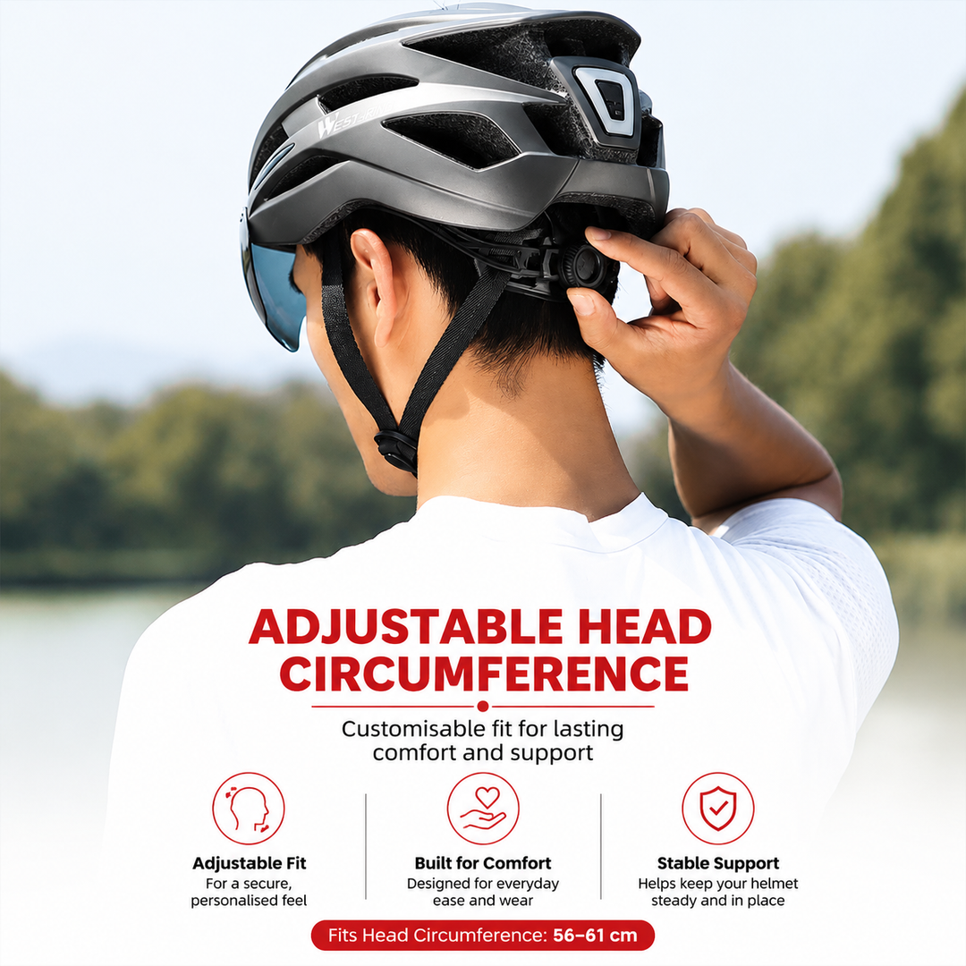 Premium Magnetic Lens Cycling Helmet Lightweight MTB Road Bike Helmet Breathable Adjustable PC Shell EPS Foam Goggles Included Unisex Riding