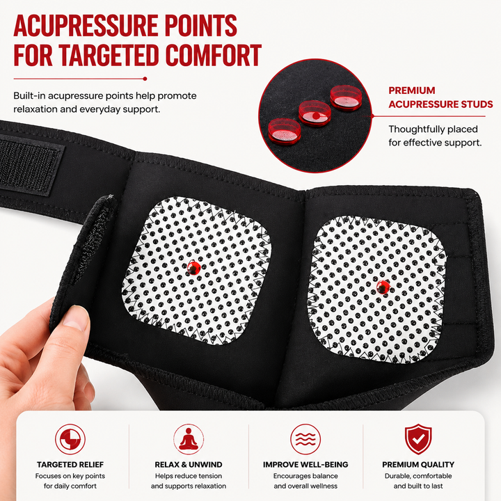 Premium Magnetic Tourmaline Ankle Support Brace Adjustable Compression Self Heating Foot Wrap Warm Comfort Ankle Stabilizer Pain Relief Support 1 Pair