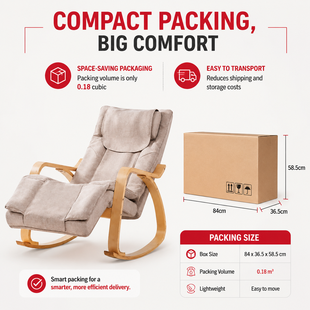 Premium Massage Rocker Recliner Chair Ergonomic Overstuffed Lounge Chair Heat Vibration Neck and Back Massage Home Relaxation Living Room Comfort Furniture Use