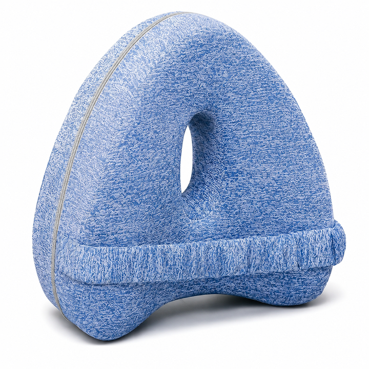 Premium Memory Foam Knee Pillow Side Sleeper Leg Support Pillow Hip Back Sciatica Pain Relief Orthopedic Alignment Sleep Cushion Ergonomic Portable