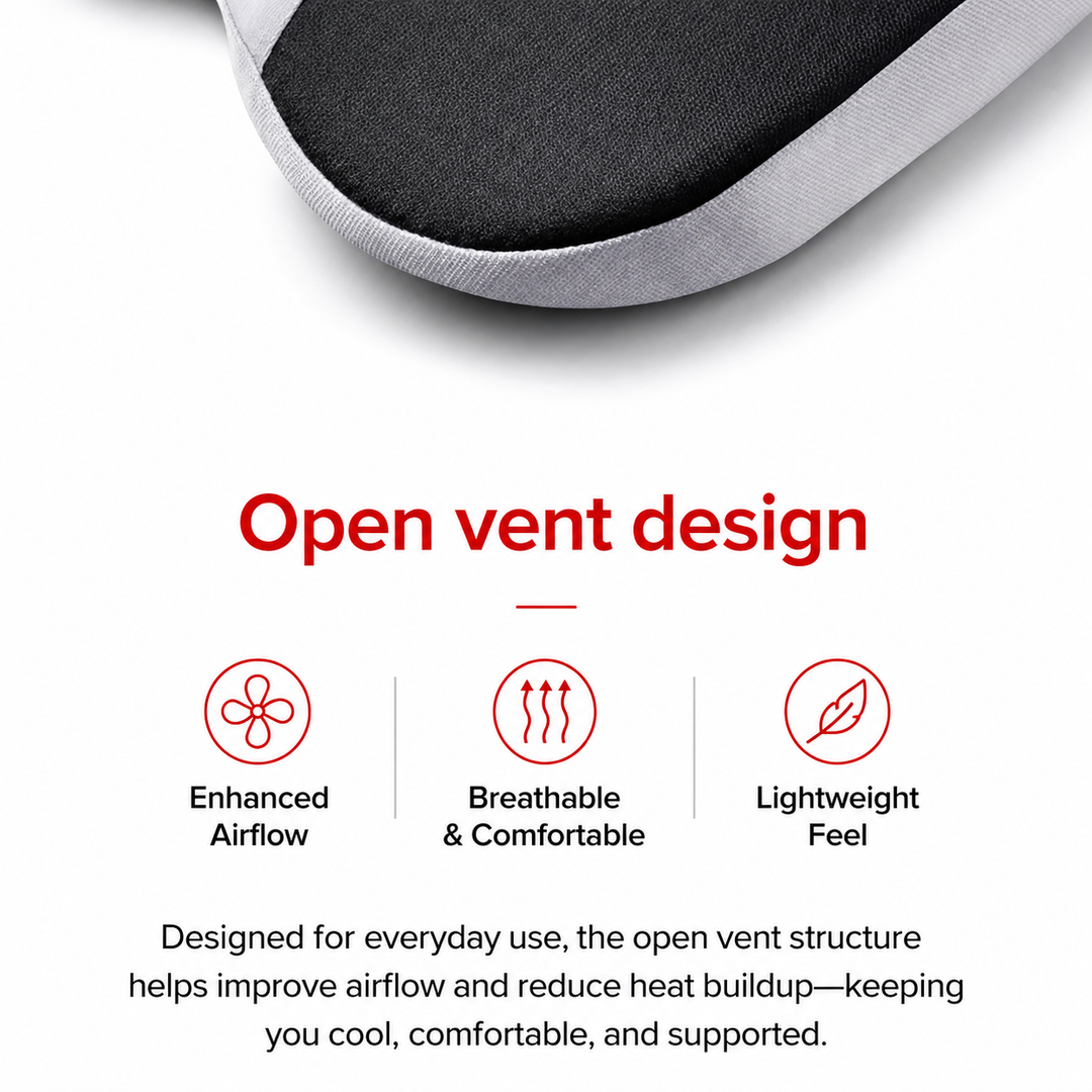 Premium Memory Foam Seat Cushion Ergonomic Chair Pad Non Slip Support Cushion Office Chair Car Seat Portable Comfort Cushion Travel Daily Use Support