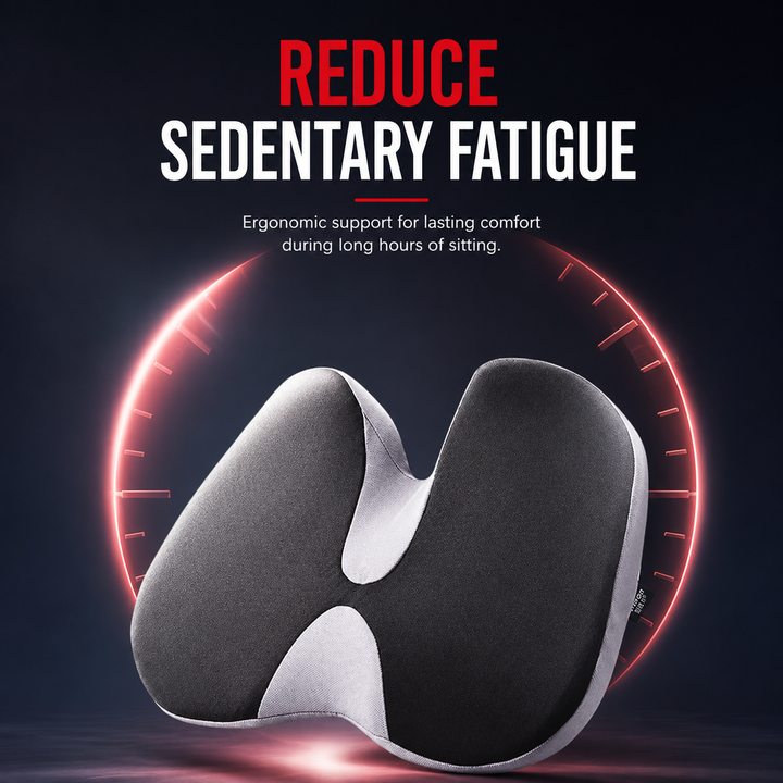 Premium Memory Foam Seat Cushion Ergonomic Chair Pad Non Slip Support Cushion Office Chair Car Seat Portable Comfort Cushion Travel Daily Use Support