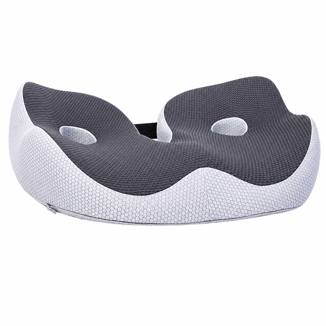 Premium Memory Foam Seat Cushion Ergonomic Sit Bone Support Pad Breathable Washable Chair Cushion Office Car Home Long Sitting Posture Comfort Cushion