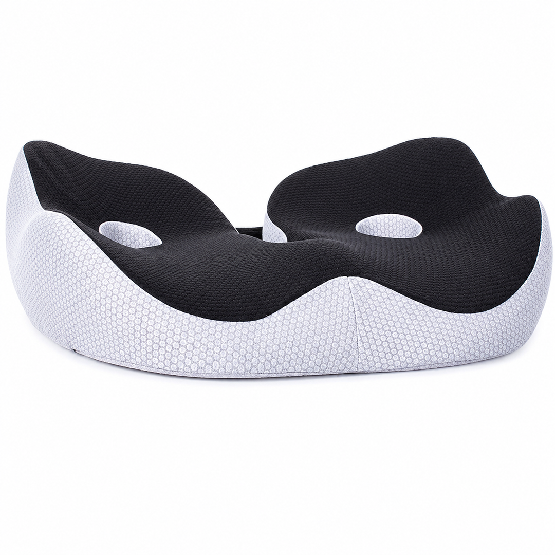 Premium Memory Foam Seat Cushion Ergonomic Sit Bone Support Pad Breathable Washable Chair Cushion Office Car Home Long Sitting Posture Comfort Cushion