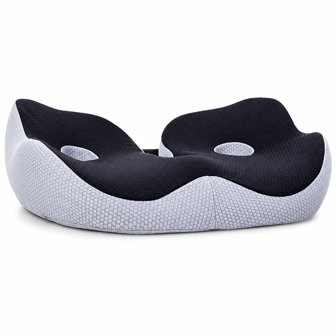 Premium Memory Foam Seat Cushion Sit Bone Relief Ergonomic Chair Cushion Pressure Relief Breathable Washable Office Car Driver Long Sitting Comfort Cushion